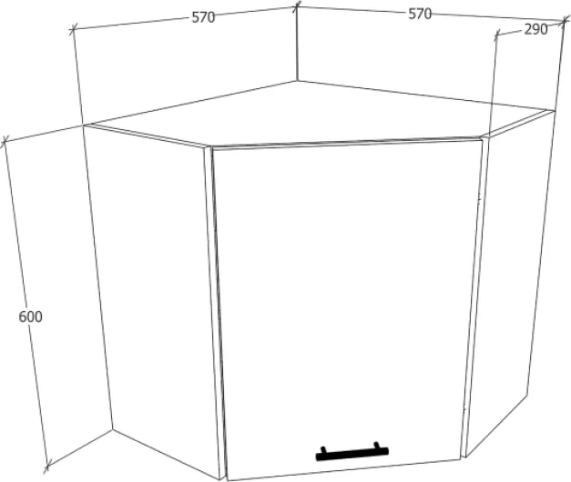 VCM Armoire d'angle en Bois Blanc/chêne Sonoma Taille Unique Taille unique Blanc