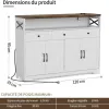 Test Buffet BonVache 120 x 35 x 95 cm : le meuble de cuisine qui fait le job sans ruiner le salon