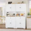 Avis FOREHILL Buffet Cuisine 75x40x180 cm : un meuble micro-ondes malin pour gagner du rangement