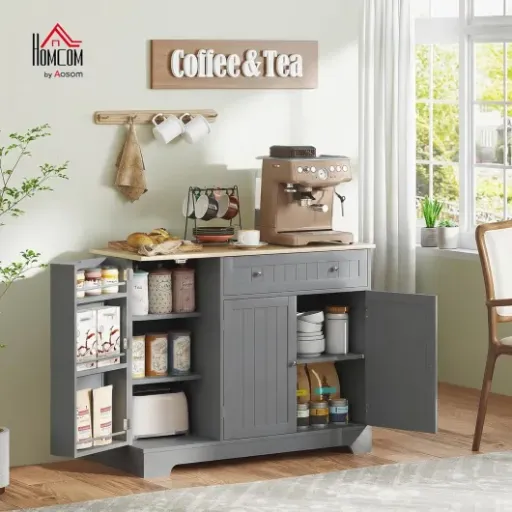 Test HOMCOM Buffet Cuisine 105 x 40 : le petit meuble qui organise (un peu) le bazar de la cuisine