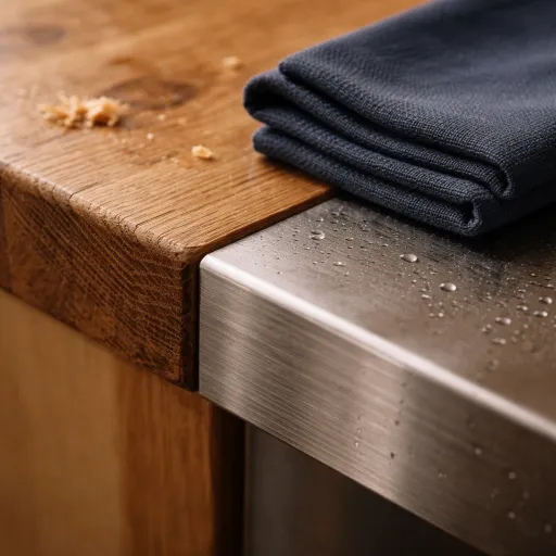 Plan de travail bois massif ou inox : pour qui, pour quoi, combien d'années ?