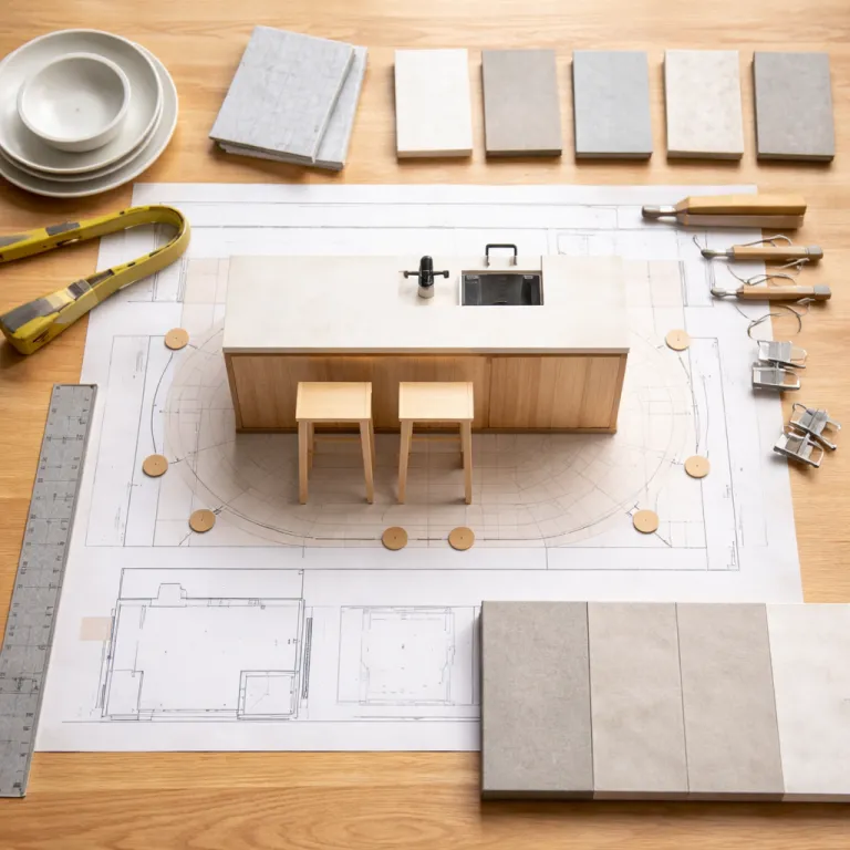 Îlot central XXL : jusqu'où pousser la taille sans saboter sa circulation