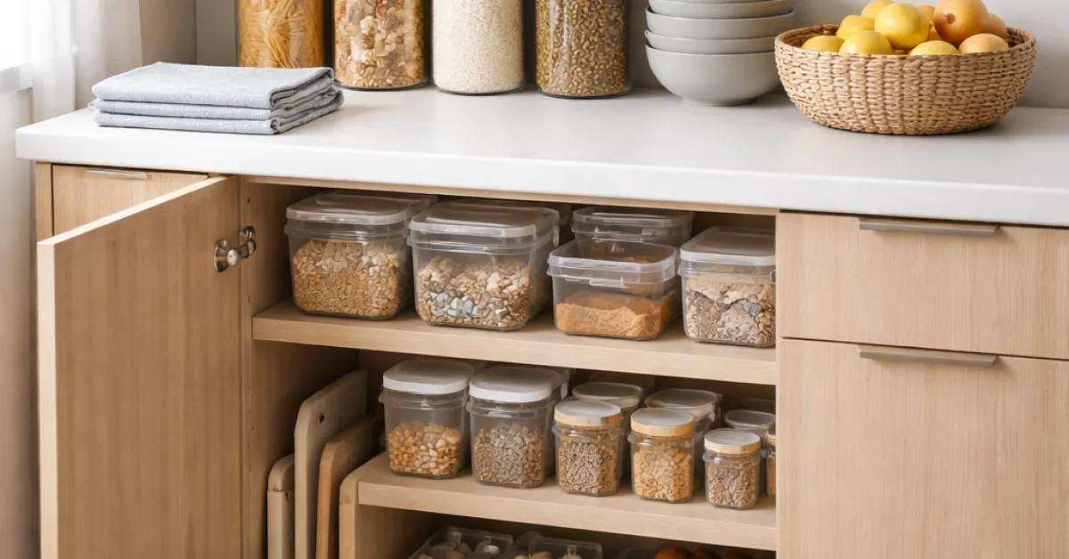 Buffet de cuisine avec rangement : les configurations qui doublent la capacité sans encombrer