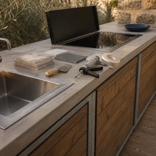 Cuisine d'été : construire un vrai plan de travail extérieur qui résiste aux saisons