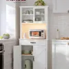 Test VASAGLE Meuble de Rangement avec Lumières et Chargeur : un buffet pratique qui fait le job pour un coin café