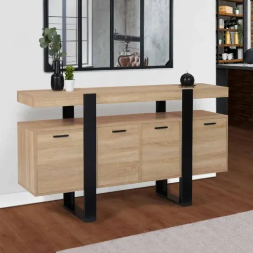 Test Buffet 160 cm Phoenix XXL IDMarket : le grand meuble qui fait le job sans se ruiner