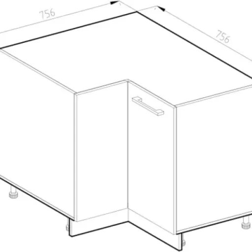 Test Vicco Meuble d'angle R-Line : un meuble bas pas cher qui fait le job dans une cuisine modulaire