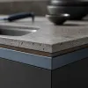 Équilibrer couleurs et matériaux avec un plan de travail en béton pour la cuisine