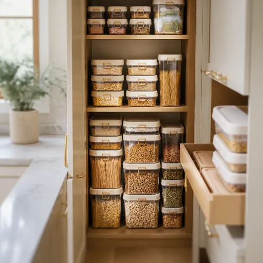 Comment optimiser votre espace avec une boîte de rangement en plastique dans une cuisine bien pensée