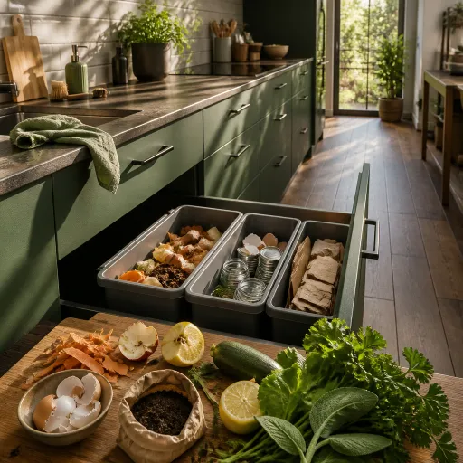 Tri sélectif intégré au meuble de cuisine : les systèmes qui rendent le geste automatique